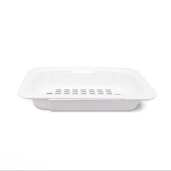 NWT Target Bullseye Playground Expandable Sink Colander in White - Picture 1 of 6